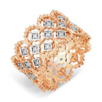 Кольцо с бриллиантами Линии Любви(Кольцо Т141017978-19,5)